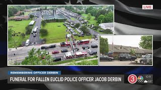 Team coverage: Funeral procession set to begin for Euclid police officer Jacob Derbin