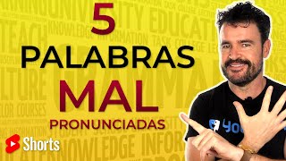 ❌5 Palabras que PRONUNCIAS MAL en INGLÉS