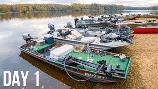 EPIC Topwater During Bass Fishing FALL CLASSIC!! BIGGEST Jon Boat Fishing Tournament Of The YEAR!