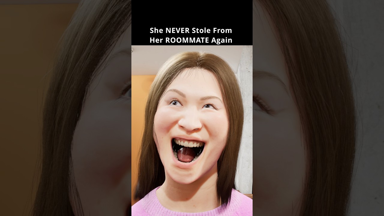 She NEVER Stole From Her ROOMMATE Again #shortsfeed #funny #story