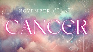 CANCER tarot ♋️ I Wasn’t Expecting This Message To Be SO INTENSE Cancer November 1st - 7th