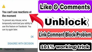 How To Unblock Facebook Likes & Comments 2022 | Facebook comment block problem solve | Fb New Update
