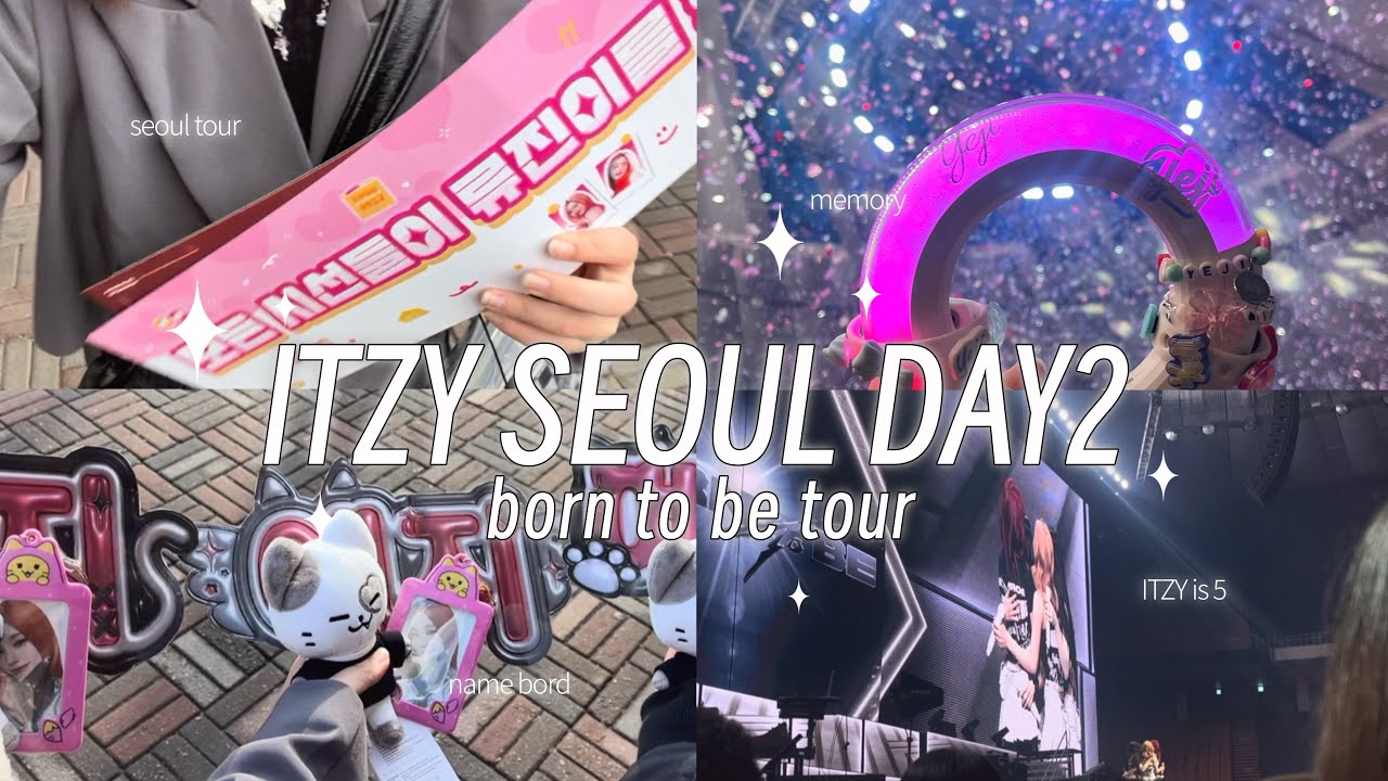 𝗗𝗔𝗬𝟮 𝗦𝗘𝗢𝗨𝗟🇰🇷 ] 2日目ITZYライブ参戦👑💞 / 聖水のカフェ