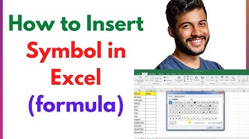 How to Insert Symbol in Excel