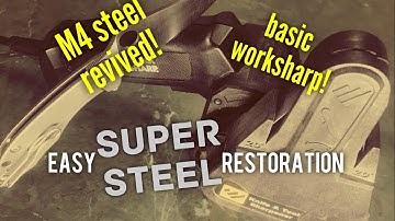 Razor Sharp M4 Super Steel from a Basic Worksharp