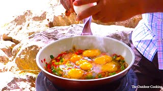 Chinese style egg vegetable fried rice | The Outdoor Cooking