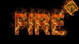 Fire Text Effect Photoshop Tutorial | Adobe Photoshop | Computer Idea screenshot 1