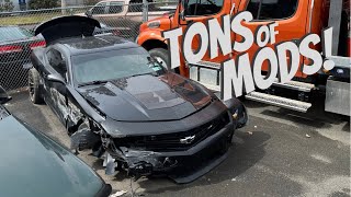 Abandoned ZL1 Camaro at Tow Yard