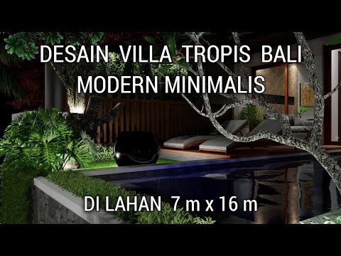 Desain Villa Tropis Bali Modern Minimalis