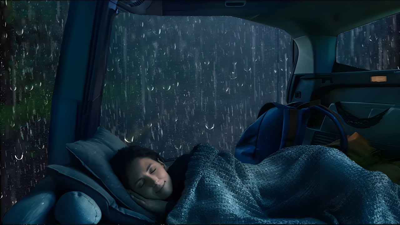 Rain Sounds For Sleeping - 99% Instantly Fall Asleep with Rain Sound outside the window at Night