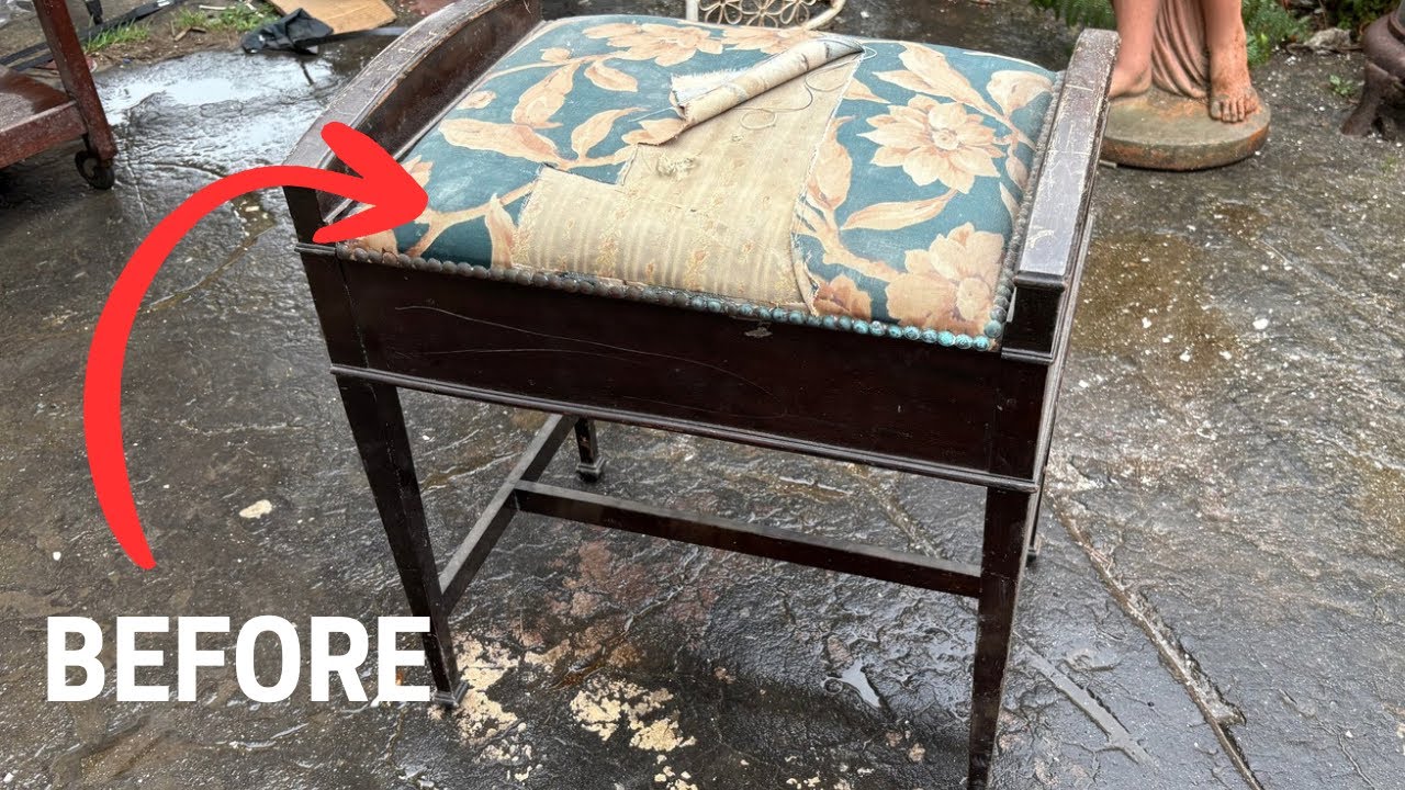 Antique Piano Stool Restoration 