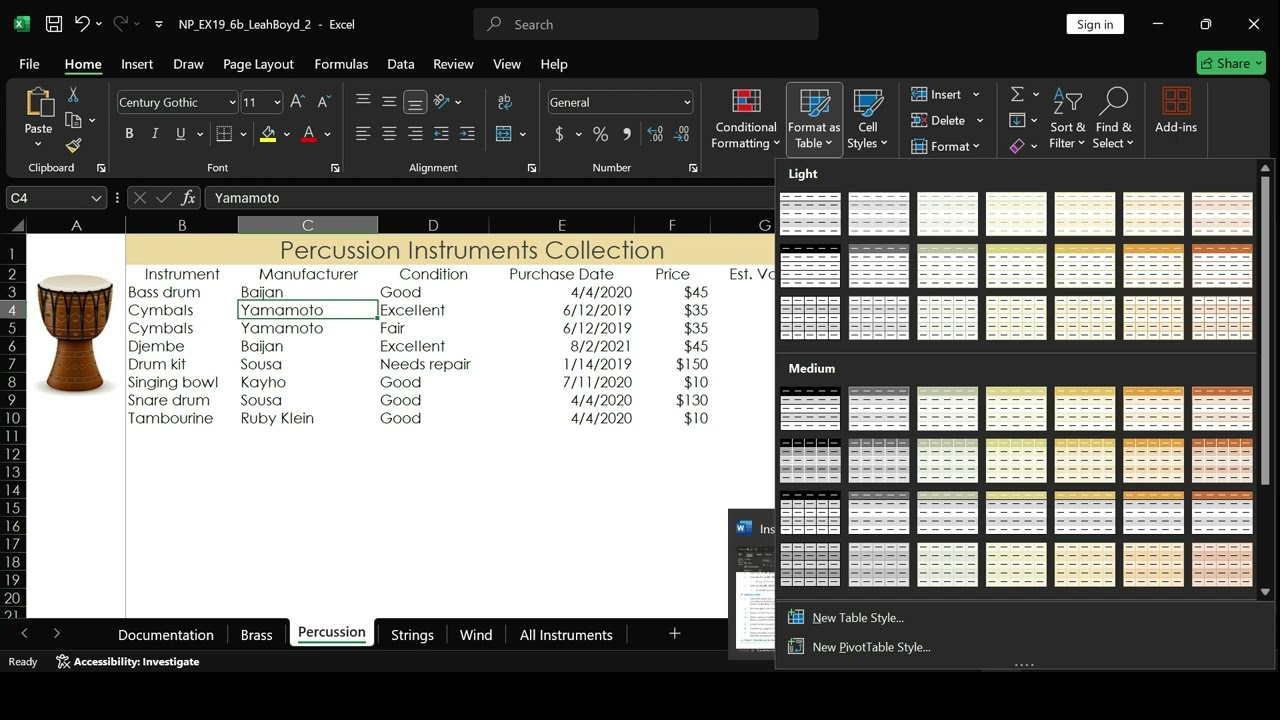 New Perspectives Excel 2019 | Module 6: SAM Project 1b