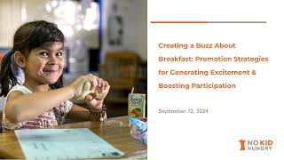 Creating a Buzz About Breakfast: Promotion Strategies