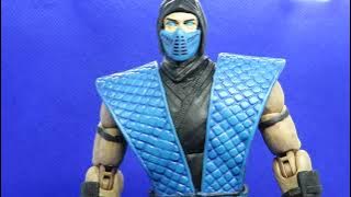 CUSTOM STORM COLLECTIBLES REAPINT SUB ZERO LIGHT BLUE ACTION FIGURE MORTAL KOMBAT