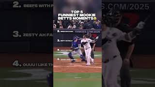 TOP 5 FUNNIEST MOOKIE BETTS MOMENTS🤣 #mookiebetts #baseball #dodgers #sports #top5