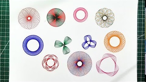 SPIROGRAPH! Satisfying Spirograph Geometria"! ASMR Spirograph Sounds" #Spirograph #Art #amazing