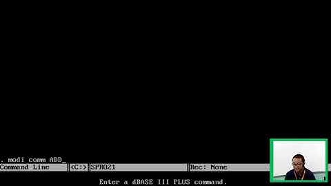 Dbase3+ Programming Session Two - 3C