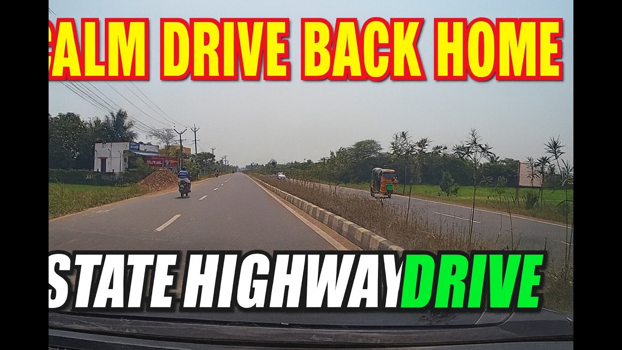 ASMR-style Driving Therapy | State Highway to ORR towards Vandalur | Lunch Break Ride 🍛🚗 Part - 5