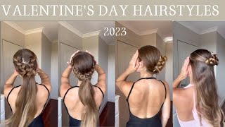 5 Easy Valentine's hairstyle | Compilation 2023 | Perfect for medium-long hair lengths