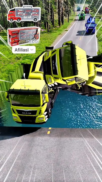 Detik Detik Mobil Truk Molen Hancur Masuk Lobang‼️ #automobile #mobilbasuri #bus #trukoleng #shorts