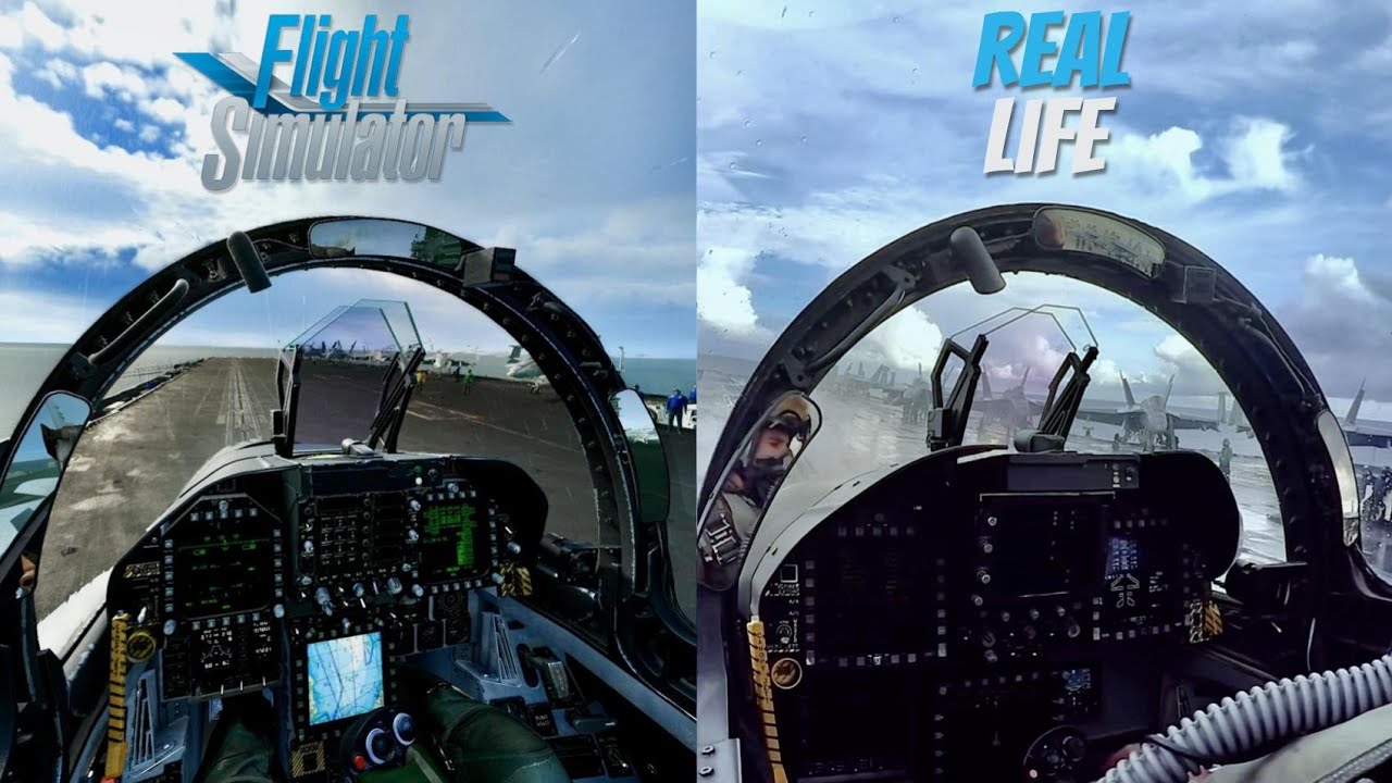 Flight Simulator vs Real Life | F/A-18 Catapult Launch MAX GRAPHICS