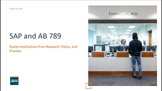 SAP and AB 789: Equity Implications from Research, Policy, and Practice
