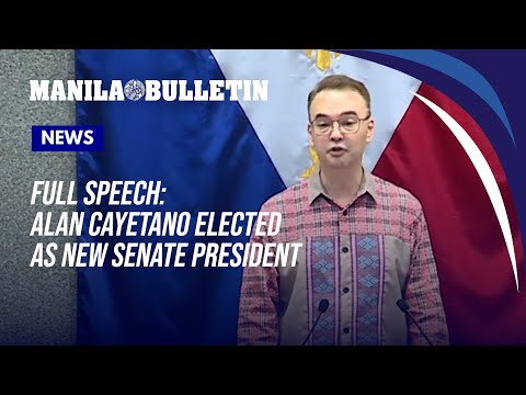 Senator Alan Peter Cayetano’s First Speech as Senate President: Vision for Unity and National Progress