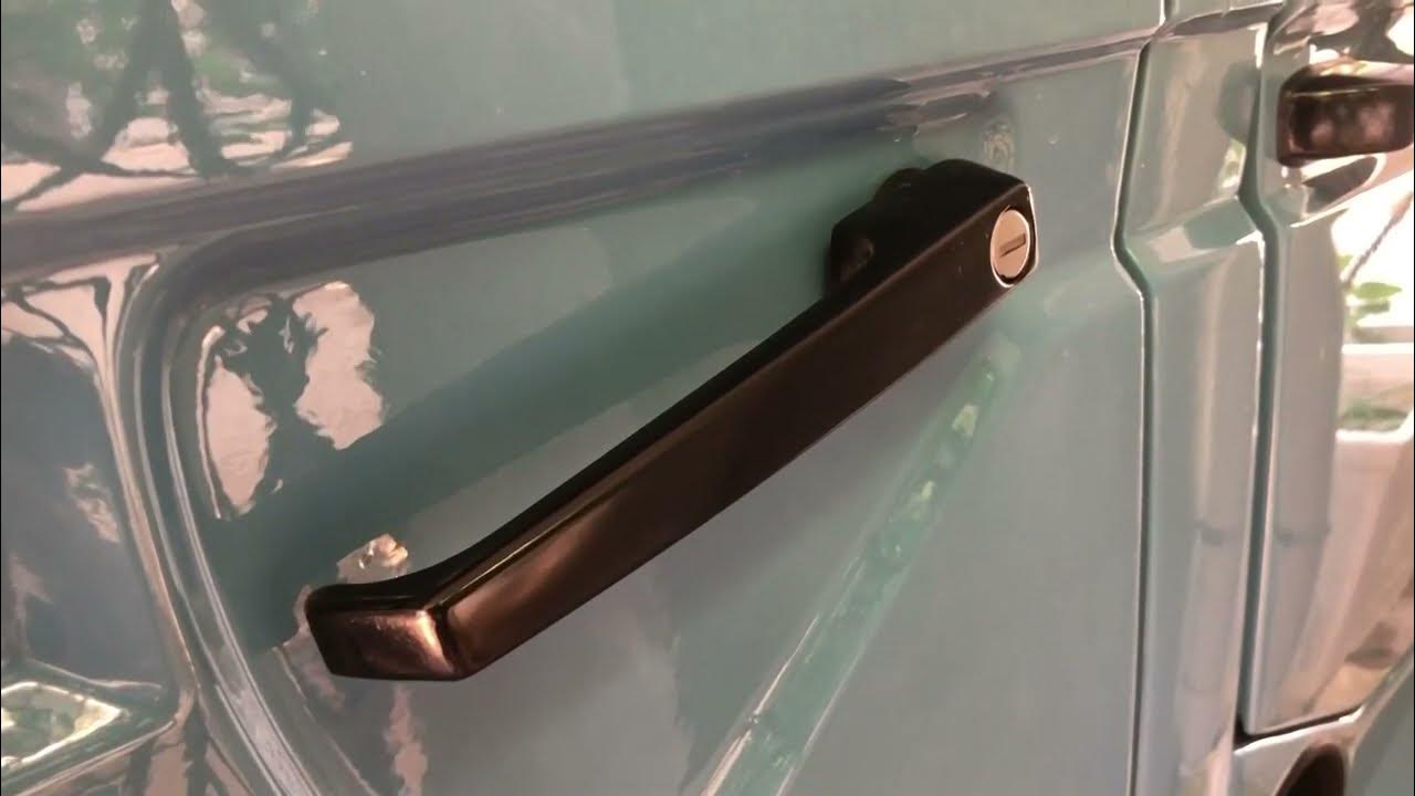 How to fix the sliding door handle on a VW T3/VANAGON( and how to rekey
