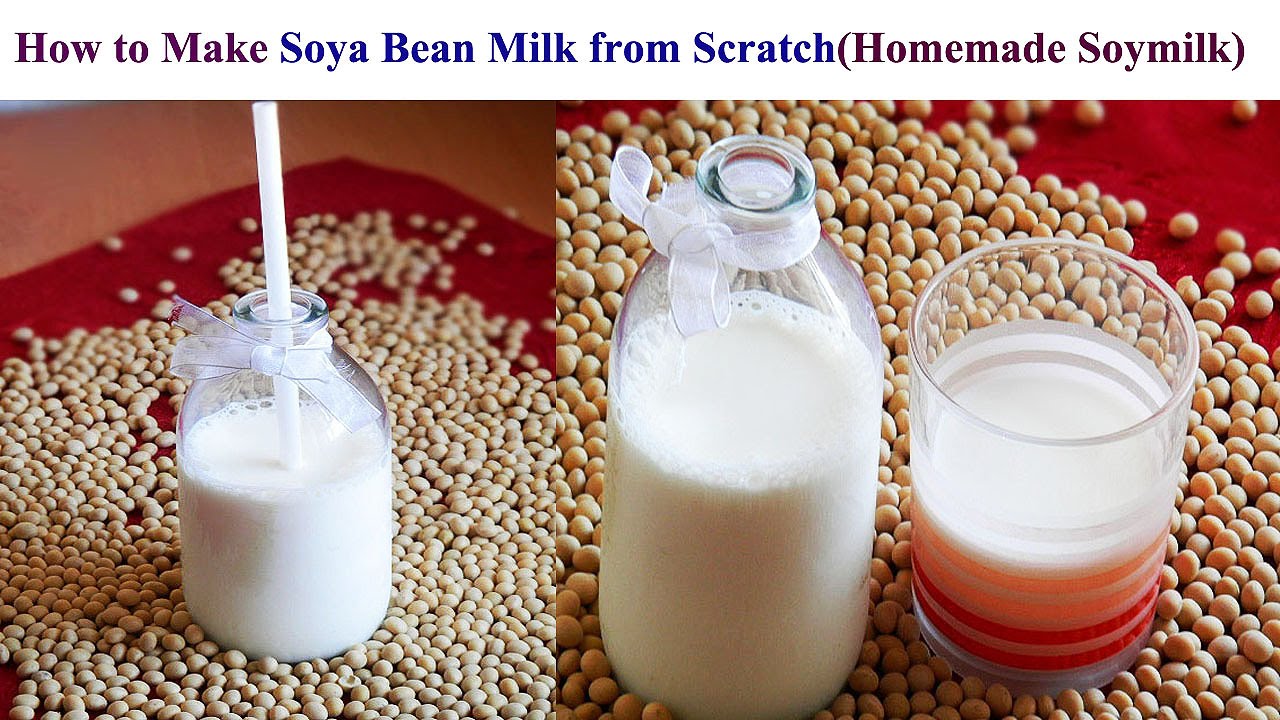 How to Make Soya Bean Milk (Homemade Soymilk)