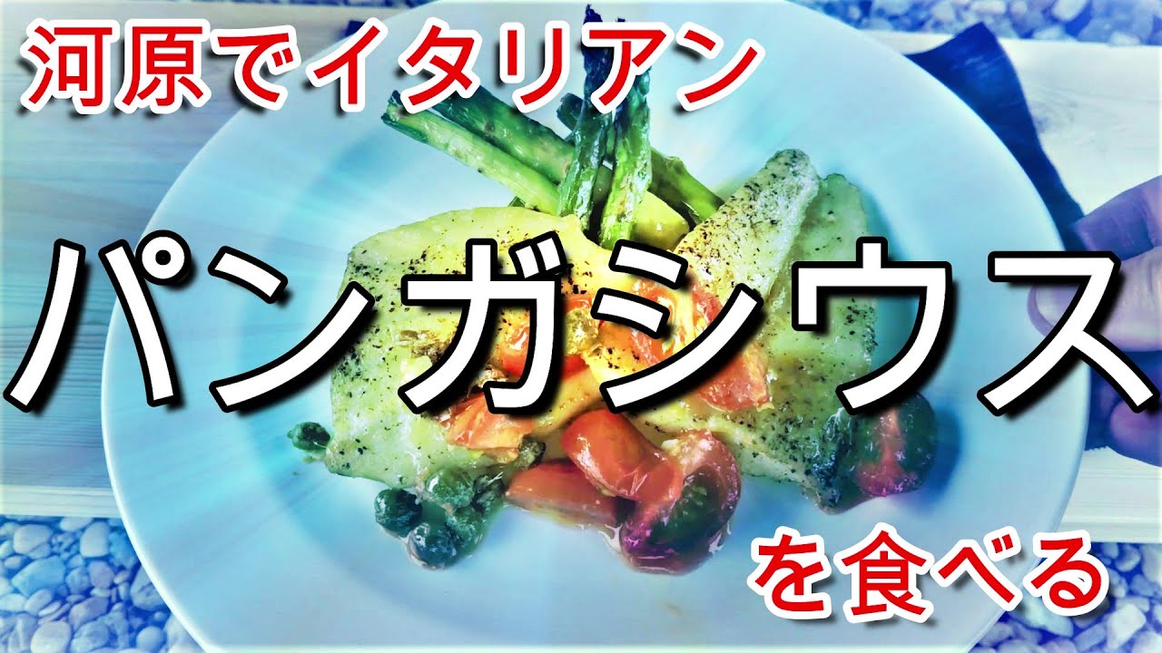 デイキャンプ 河原でパンガシウスを食べる ピクニック Youtube