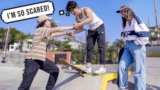 Teaching My Roommates How To Skateboard!