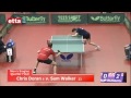 Nationals - Men's Singles Quarter-final - Chris Doran v Sam Walker