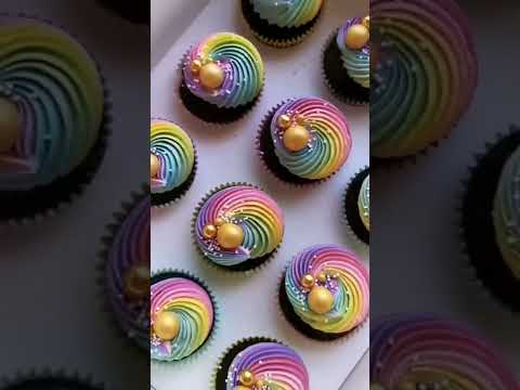 Rainbow cupcakes 🌈🧁 | Cupcake Idea