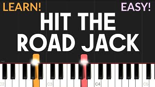 Hit The Road, Jack - Ray Charles | EASY Piano Tutorial &amp; FREE SHEET MUSIC