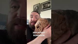 An important reminder!