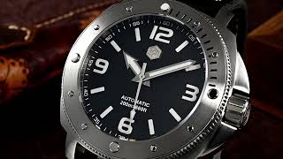 San Martin 43mm Classic Automatic Mechanical Men's Watch SN049G