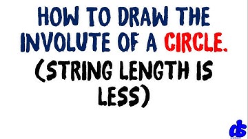 How to draw Involute of a Circle (String length is less than circumference of circle)