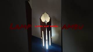 lampu hias atau lampu tidur dari bahan bambu #shorts