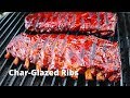 Char Glazed Ribs Recipe | Smoked Ribs Finished Over Charcoal Grill