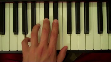 How To Play an A Augmented Triad on Piano (Left Hand)