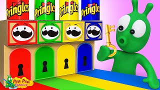 Desafío Pringles De 4 Elementos Con Pea Pea Video Para Niños - Pea Pea Español