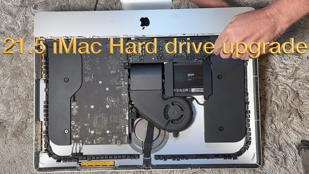 21.5" iMac Hard Drive SSD Upgrade old drive replacement 2012-2017 (Including Retina) in 4k - YouTube