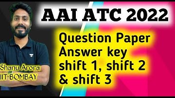 ATC EXAM 2022 paper with answer key | AAI ATC 2022 all shift question papers with answers
