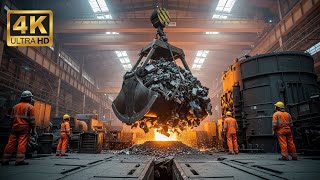 Massive Round Steel Casting Process: Inside a Heavy Industry Foundry | ASMR (4K)