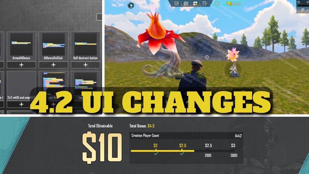 WOW UI EDITOR 4.2 UPDATE | NEW PREFAB CHANGES | PUBG MOBILE