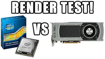 CPU VS GPU For Rendering A Video!!