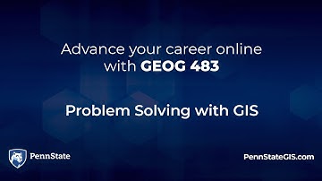 483 Problem Solving with GIS