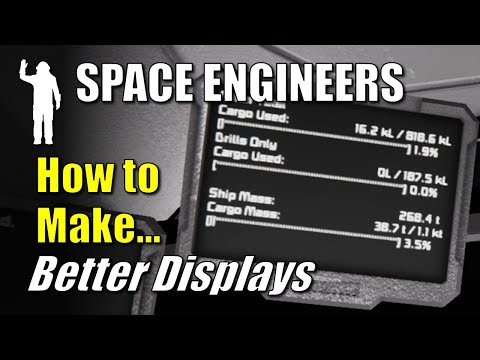 Space Engineers - How to Make Better LCDs | Automatic LCDs | Scripts | Tutorial | Guide | Let's Play