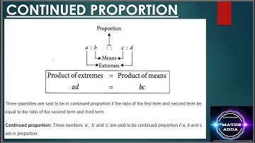 Continued Proportion Easily  | Maths Adda with Master Rakesh"