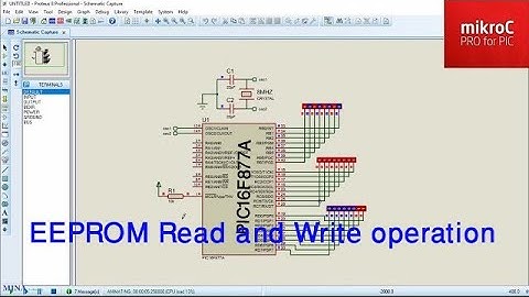 Internal EEPROM write read in microcontroller